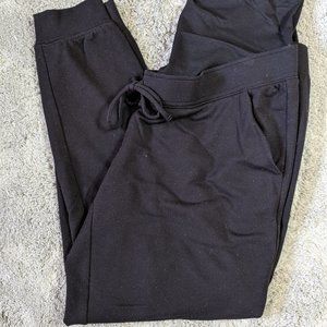 Black a:glow Maternity Jogger Sweatpants Size Large (though pants say Medium)